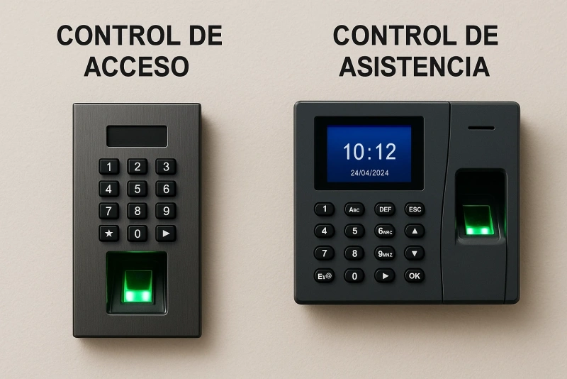 control de acceso y control de asistencia diferencias clave