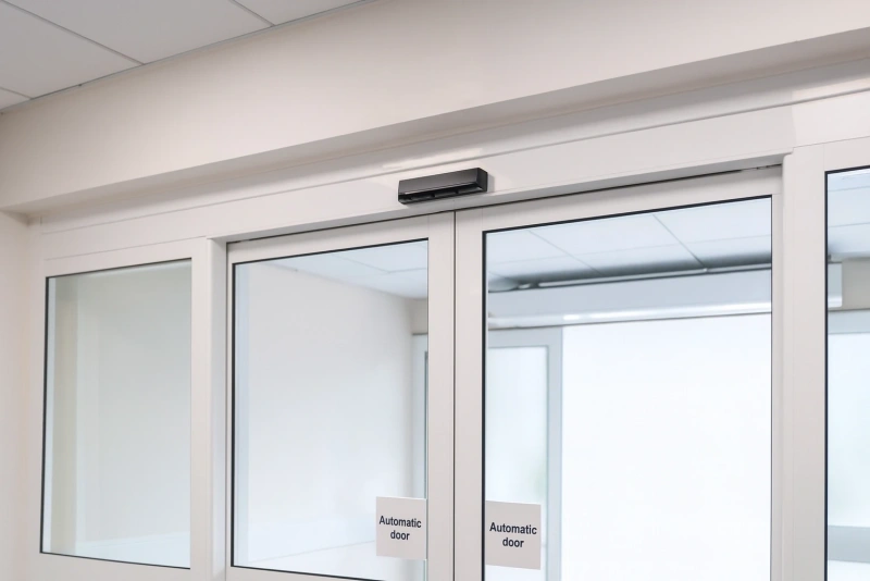 imagen de una puerta automática corrediza