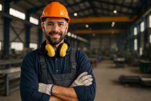 imagen trabajado con su equipo de protección personal