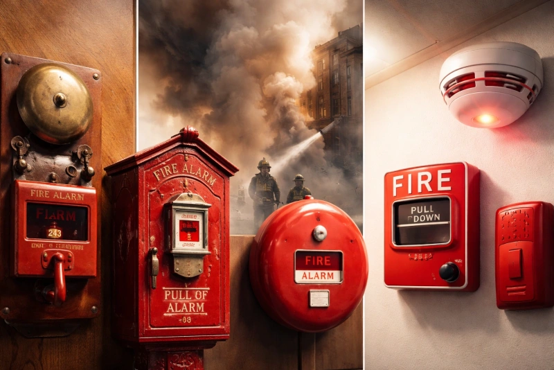Evolución de las alarmas contra incendio a lo largo del tiempo