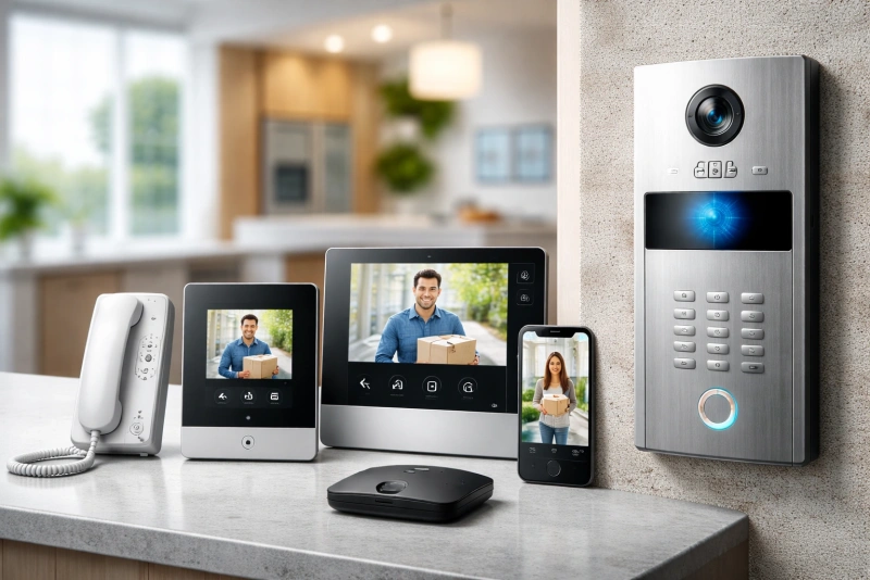 Variedad de intercomunicadores residenciales disponibles