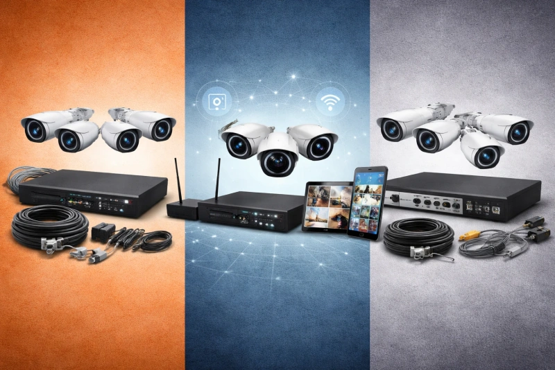 Cámaras de videovigilancia analógicas IP e híbridas