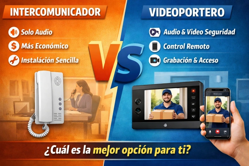 imagen intercomunicador vs videoportero diferencias clave en seguridad